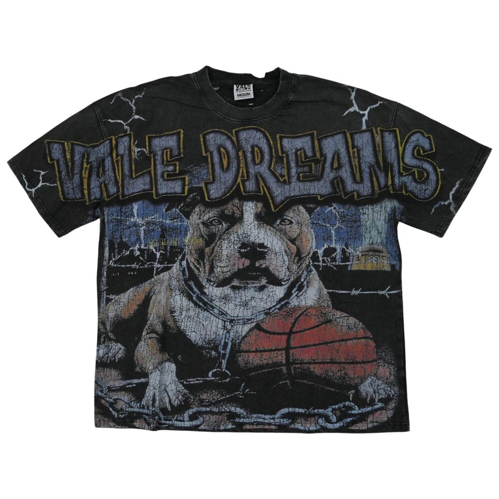 Vale Forever Guard Dog Big T-Shirt Vintage Black